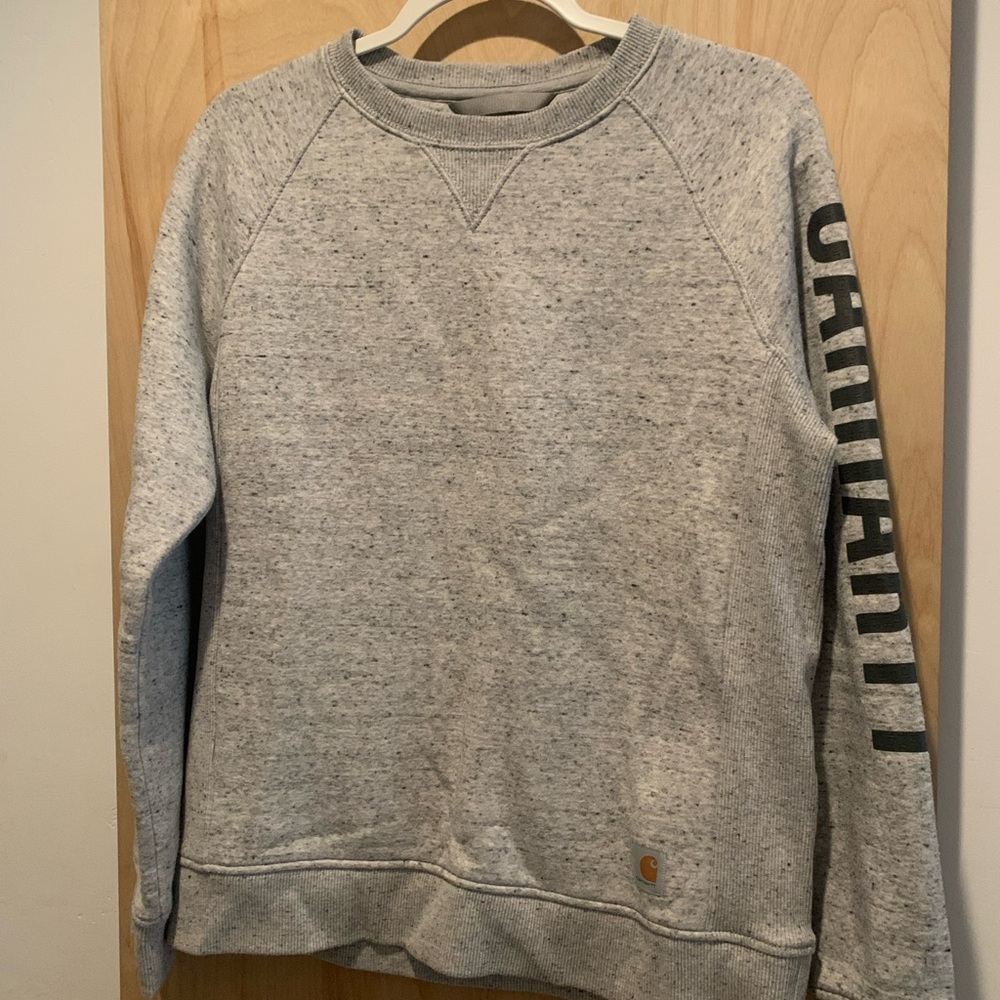 Carhartt Men's Heather Gray Crewneck Sweater
